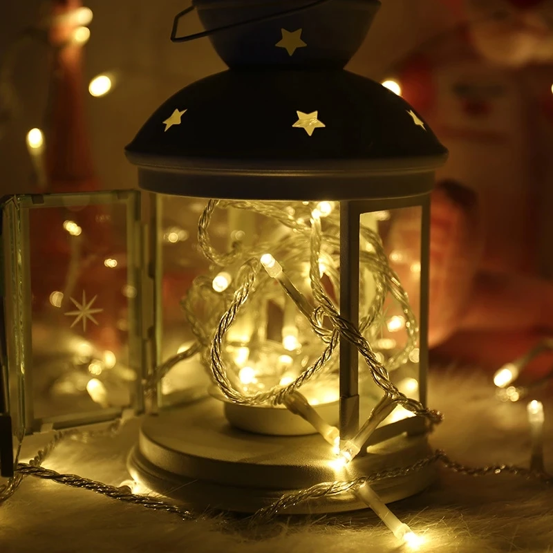 AA Battery Operated LED String Lights 10/20/40/80/160 for Xmas Garland Party Wedding Decoration Christmas Flasher Fairy Lights
