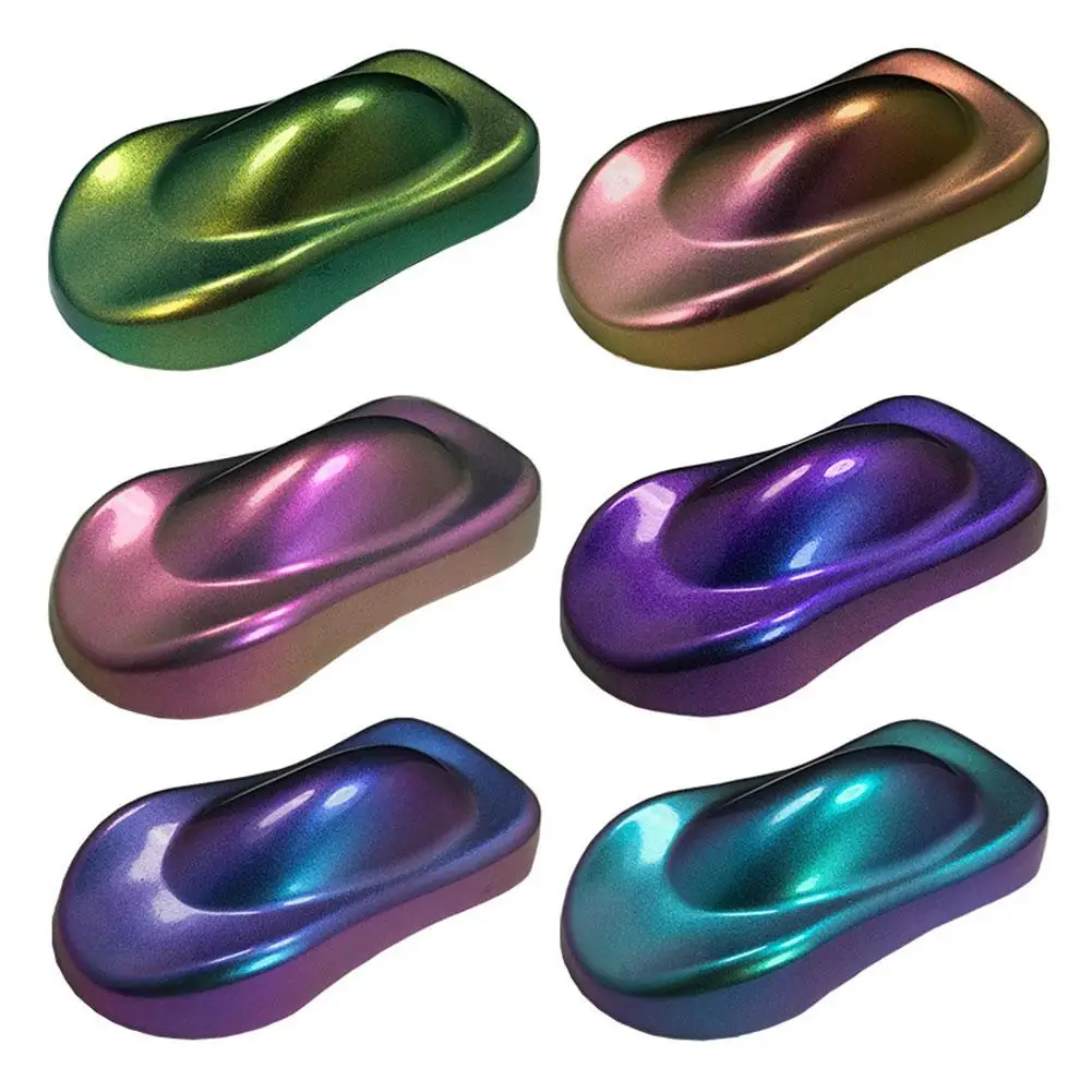 Car Chameleon Pigment Acrylic Paint Powder Coating Automotive Decoration Arts Acrylic Painting Crafts Tasteless Pigment Powder - Image 4