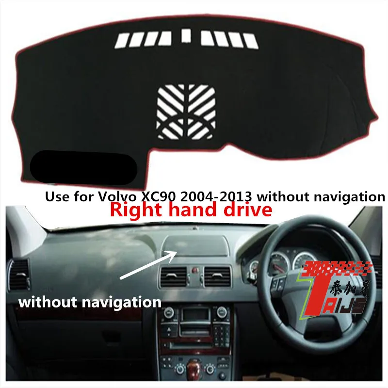 

TAIJS Factory Sport Casual Polyester Fibre Car Dashboard Cover For Volvo XC90 2004 05 06-13 without navigation Right hand drive