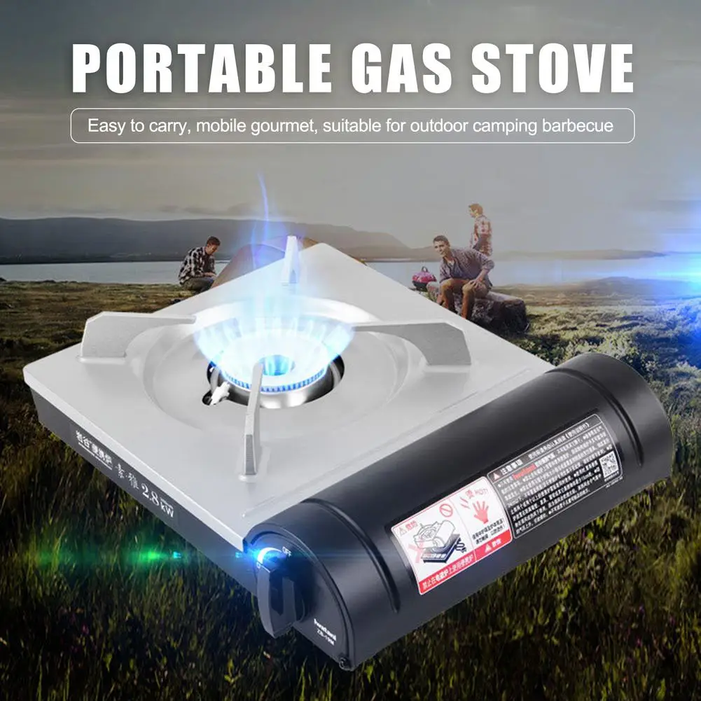 2.8KW Gas Stove Windshield windproof Camping Stoves Portable Anti-corrosion Shaped edging heat dissipation Cooker Picnic Burners