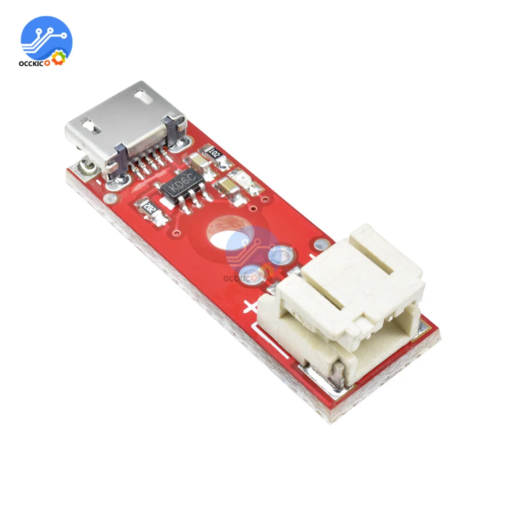 McP73831-充電器モジュール,基本的なマイクロUSB 3.7v,500ma,リチウム電池充電器,マイクロUSBインターフェース