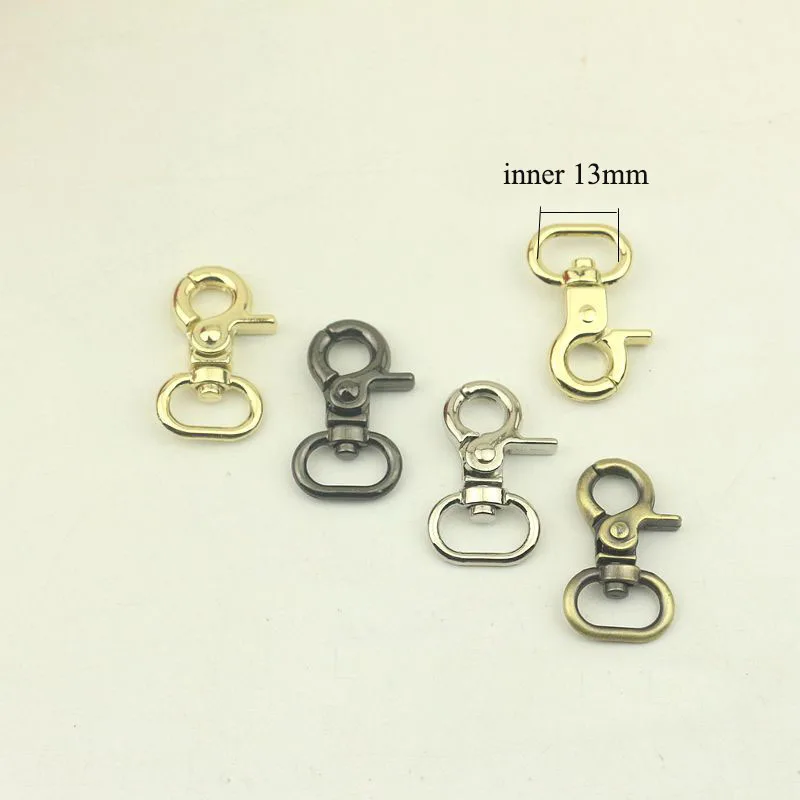 

20Pcs 13mm Luggage Strap Metal Clasp Buckles Bags Lobster Carbines Swivel Trigger Snap Hook Collar Clips DIY Bag Part Accessory