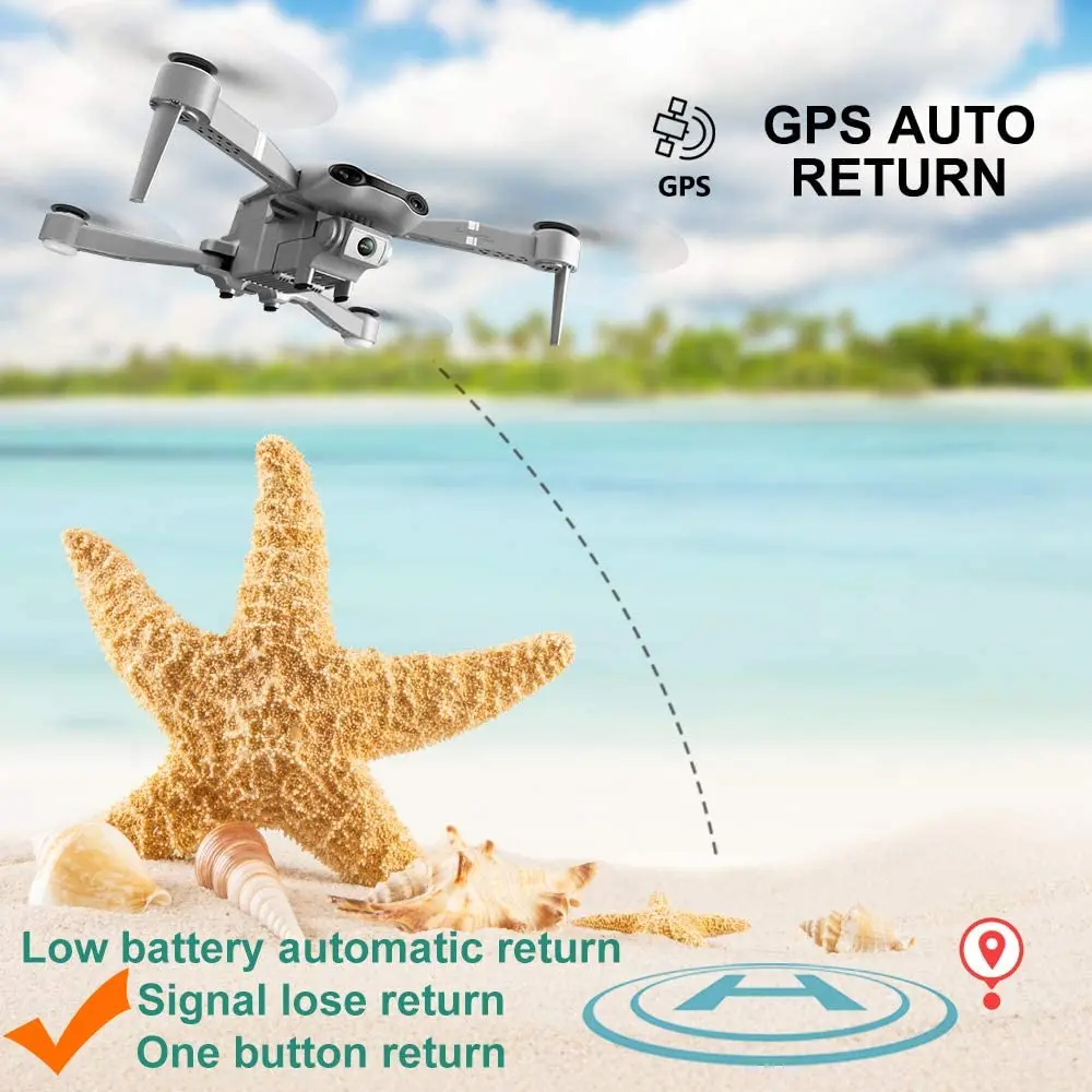 F3 drone GPS 4K WiFi live video FPV quadrotor volo 25 minuti rc distanza 500m drone Profesional HD wide-an dual camera