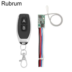 Rubrum 433mhz DC 3.6V 6V 12V 24V 1CH Mini Relay Wireless RF Remote Control Switch LED Lamp Controller Micro Receiver Transmitter