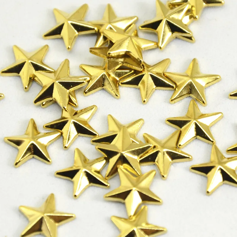 NEW Star Shape Hot fix Rhinestuds Golden Copper Silver For Clothing/shoes/ bags DIY Accessories 8mm 10mm 12MM