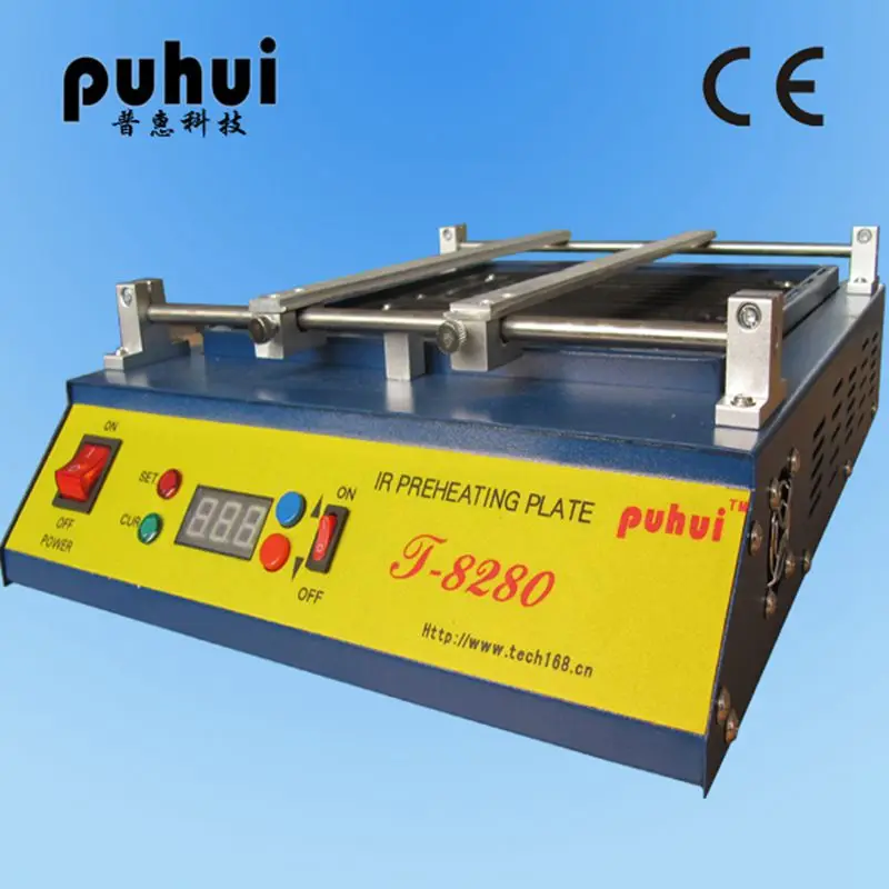 T-8280 PCB Preheater IR Infrared Preheating Station Preheat Plate SMD Rework Station 0-450degree Celsius Solder Repair 110V/220V