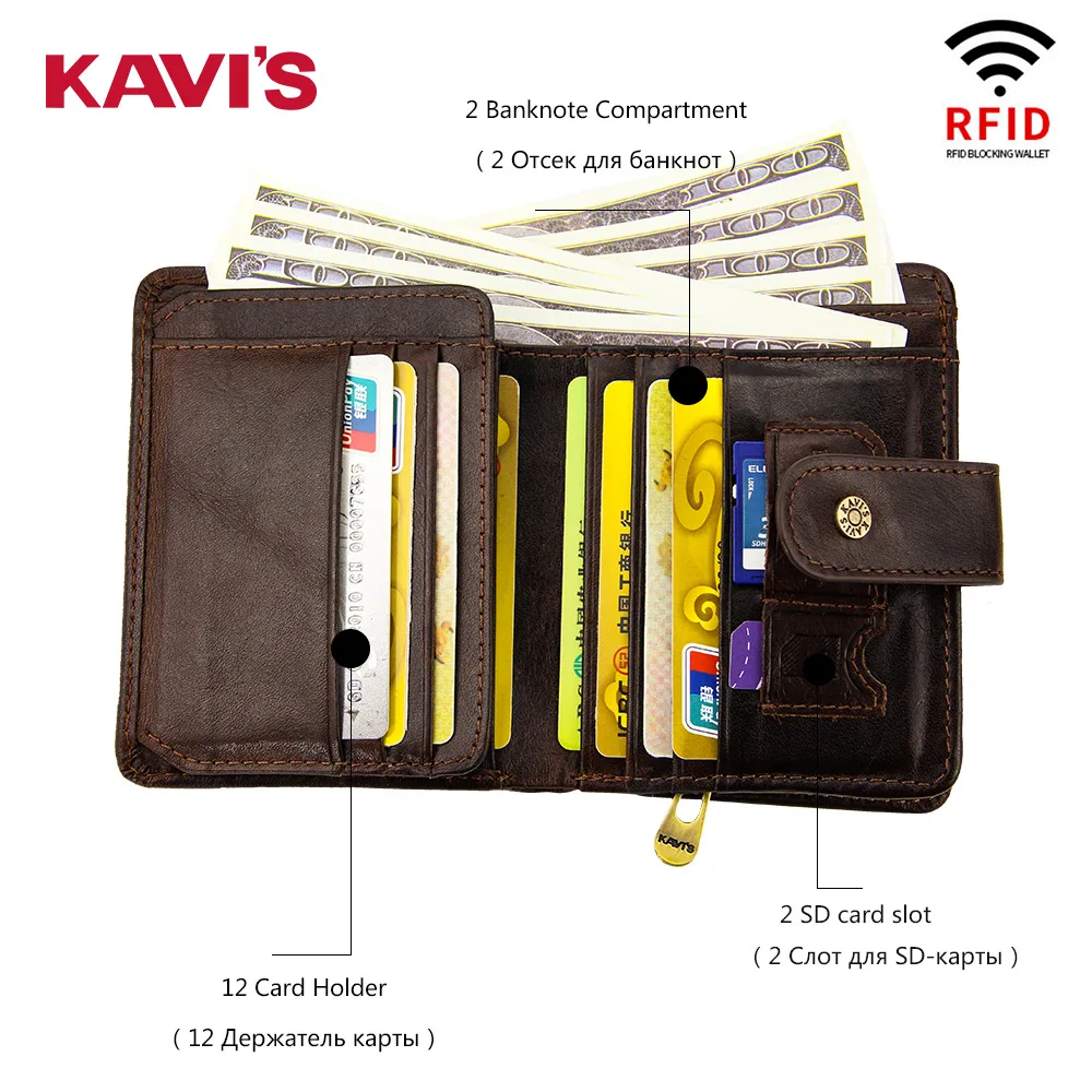 

Для мужчин Анти-кражи RFID кошелек из натуральной кожи бумажник держатель для карт мужской бумажник с застежкой-молнией больших Ёмкость Мони сумка