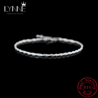 Hot Sale Fashion 925 Sterling Silver Simple Twisted Chain Wave Pattern Bracelet Delicate Spin Bracelets Women&Girl Jewelry Gift