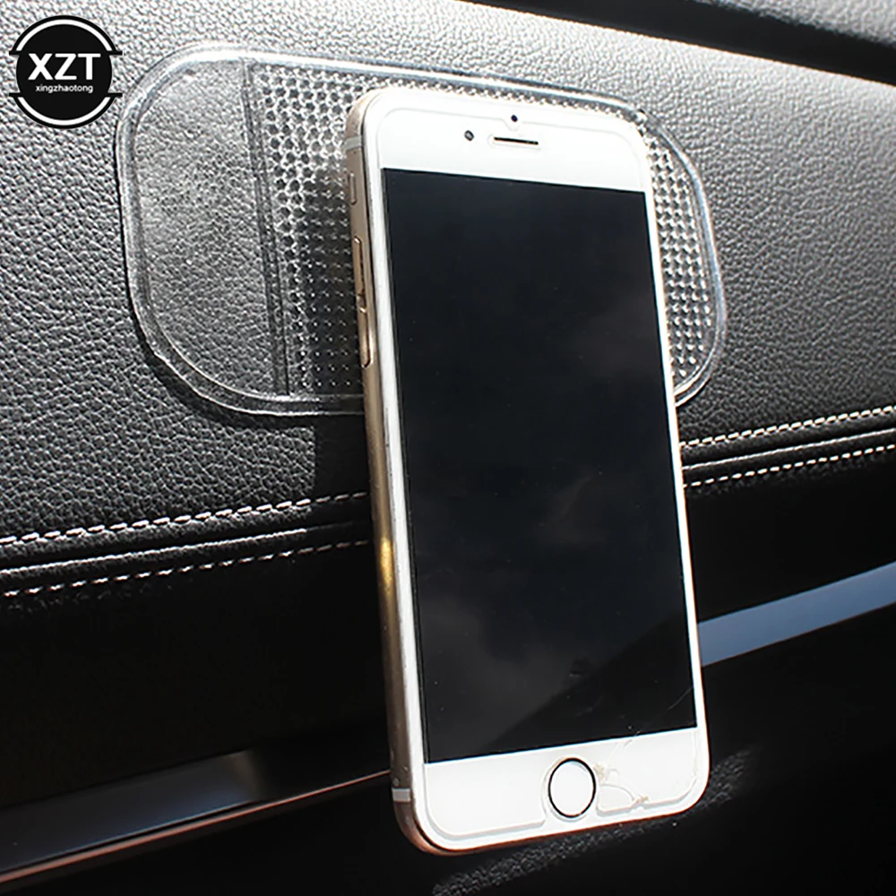 Car Anti-skid Mat Silicone Perfume Storage High Temperature Resistant Adhesive Silicone Mat Interior Dashboard Holder For Phone