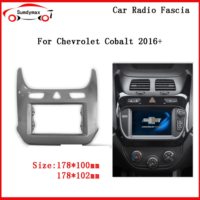 

2din car Radio Fascias for Chevrolet cobalt 2016-2020 Dashboard Installation Refitting Trim Kit Frame GPS Bezel