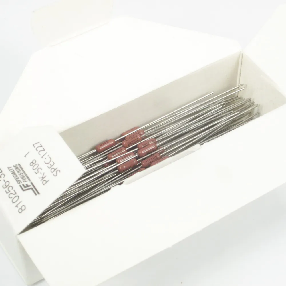 50pcs DALE Resistance 0.1ohm-1Mohm 1/4W 0.25W 1% for HIFI Home Audio Power Amplifier DIY Precision Resistor Pack Amp Resistors