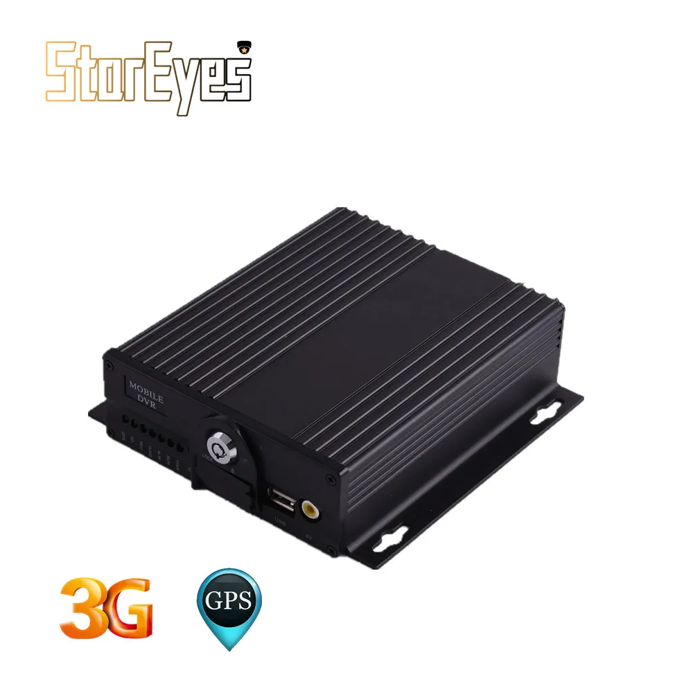 3G GPS AHD 1080P 4Channel Double SD Card School Bus Taxi Trailer Truck Vehicle Car Mobile DVR