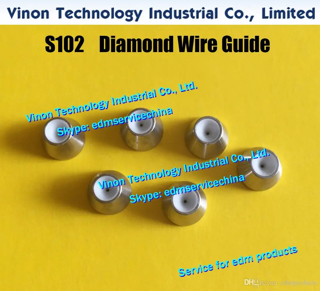 d=0.155mm Diamond Dies Guide S102 3080512 edm Upper Dies B for AWT 0.155mm 0200129 for AQ,A,EPOC series wire-cut edm machine