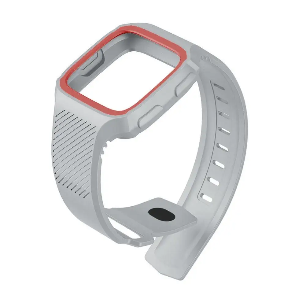 Correa de silicona ajustable para reloj Fitbit Versa, repuesto deportivo, Accesorios inteligentes