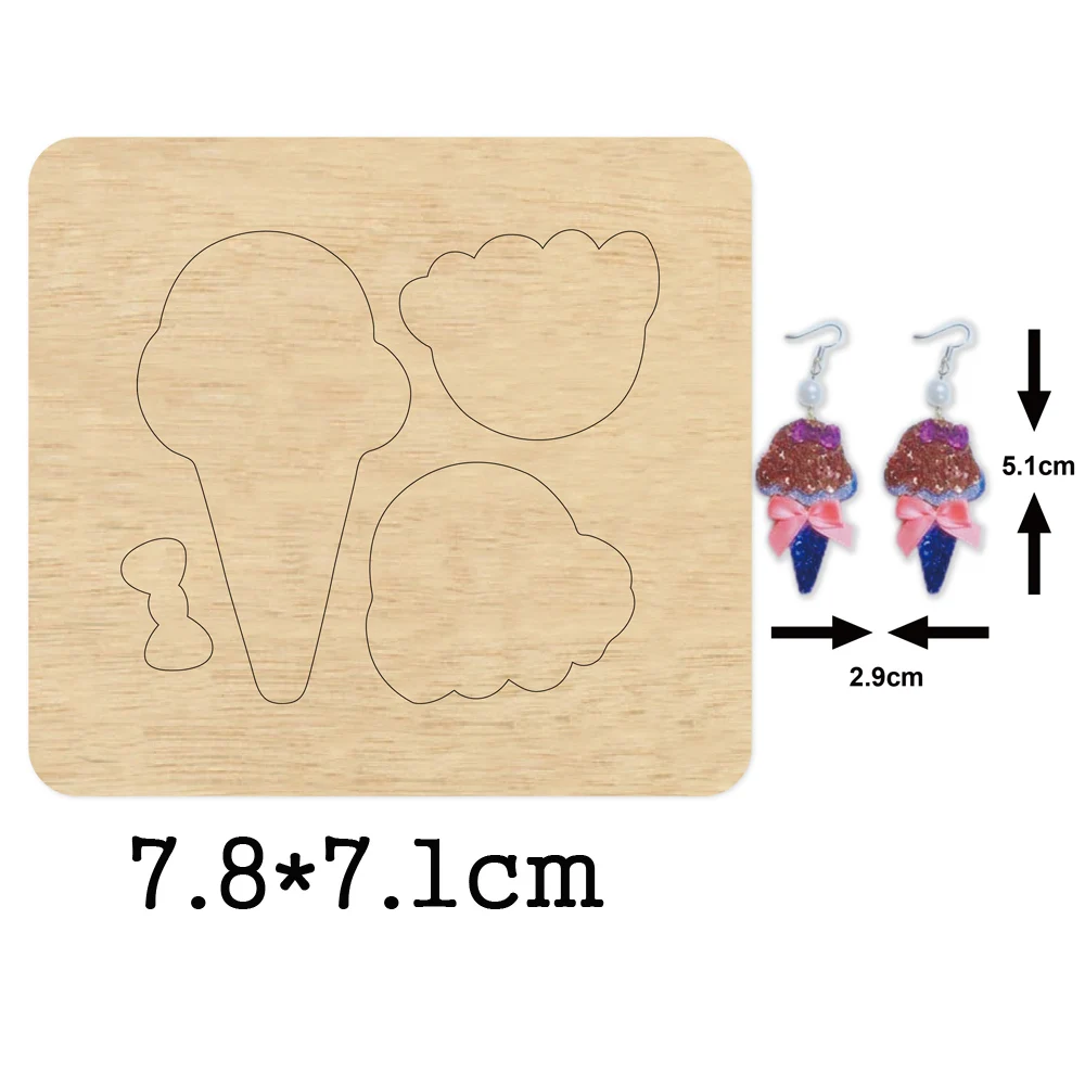 Water drop earrings cutting dies 2020 new die cut &wooden dies Suitable for common die cutting machines on the market