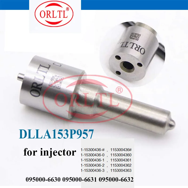 DLLA153P957 diesel nozzle DLLA 153P 957 Automotive injection nozzle DLLA 153 P 957 for 095000-6630 095000-6631 095000-6632