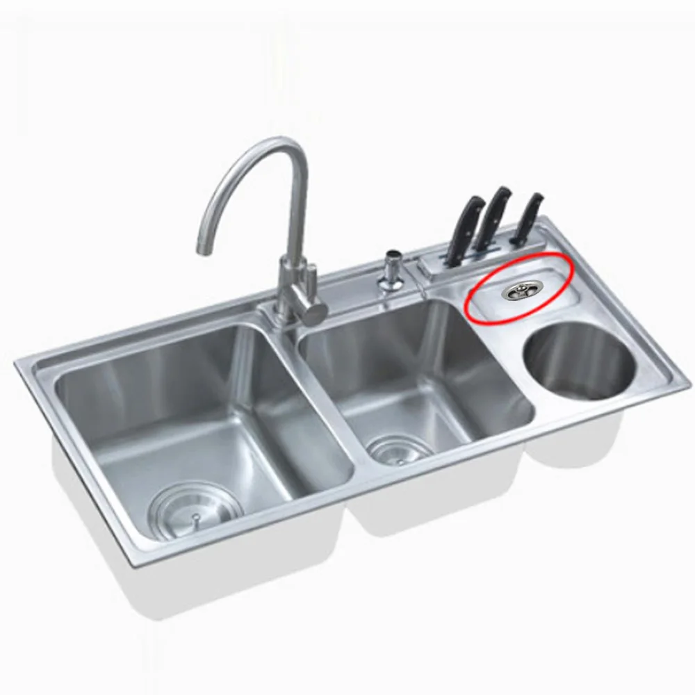 Talea Kitchen Sink Upward CircularOverflow Device Vegetable Washing Basin Circular Accessories Overflow Pipe QY024