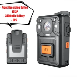 SHARPWITNESS 1512P Police Body Camera with Audio, 2 Inch Display,Portable Waterproof Video Law Enforcement Recorder Personal Use