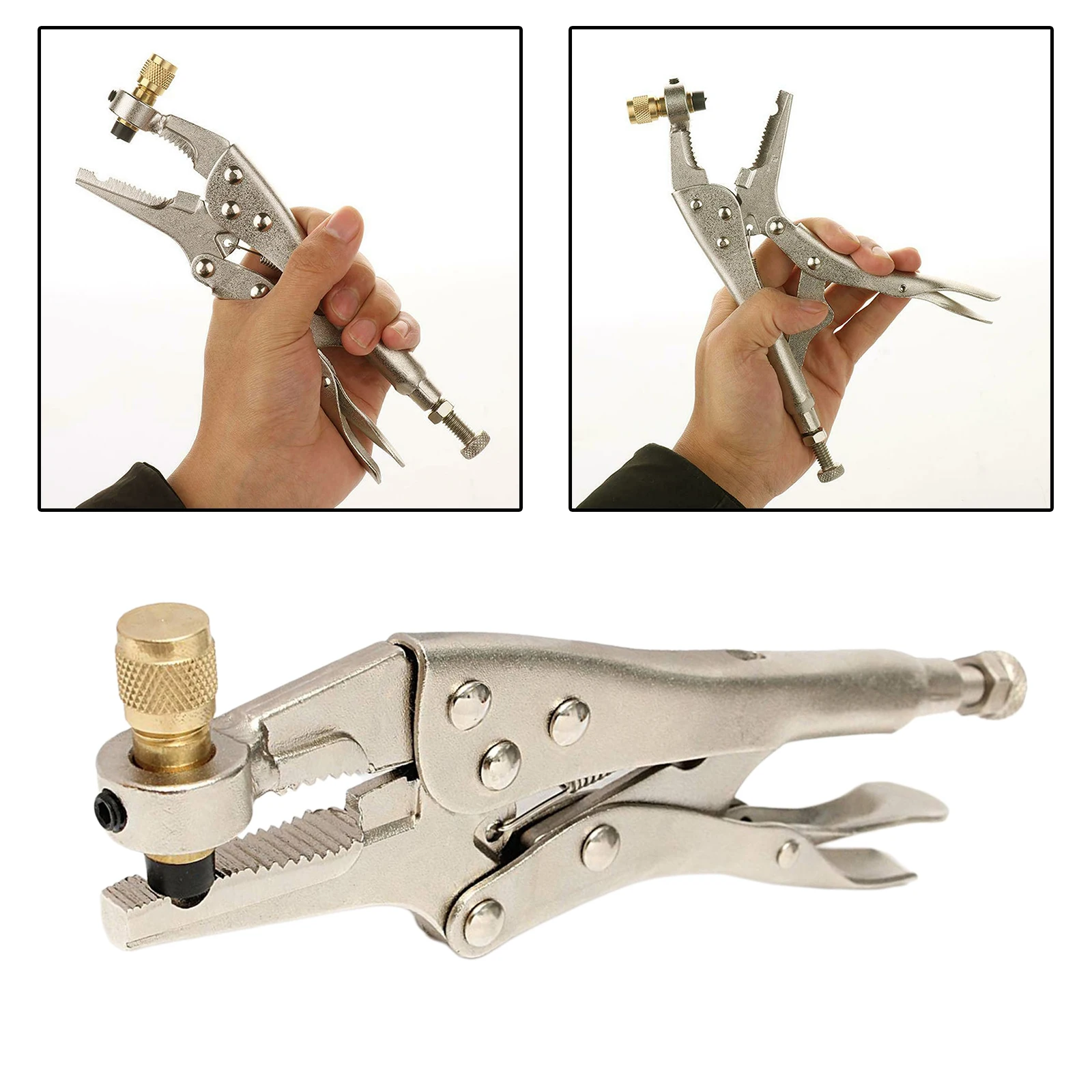 

Sturdy Air Conditioner Recovery Locking Plier Clamp Hand Tool