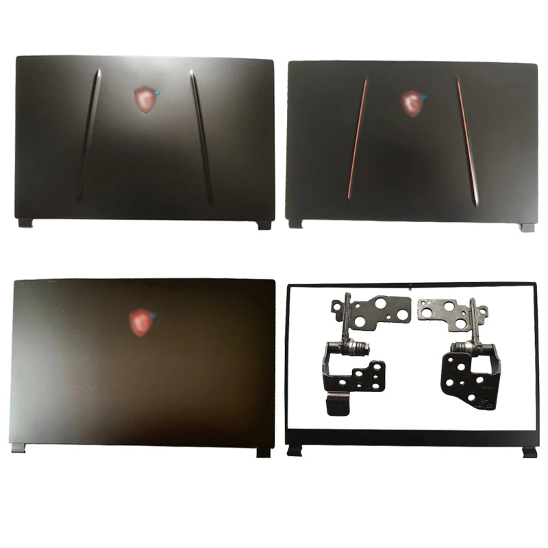 NEW Laptop LCD Back Cover/Front Bezel/Hinges/Palmrest/Bottom Case For MSI GP75 GE75 GL75 MS-17E4 MS-17E2 Series Top Case Black