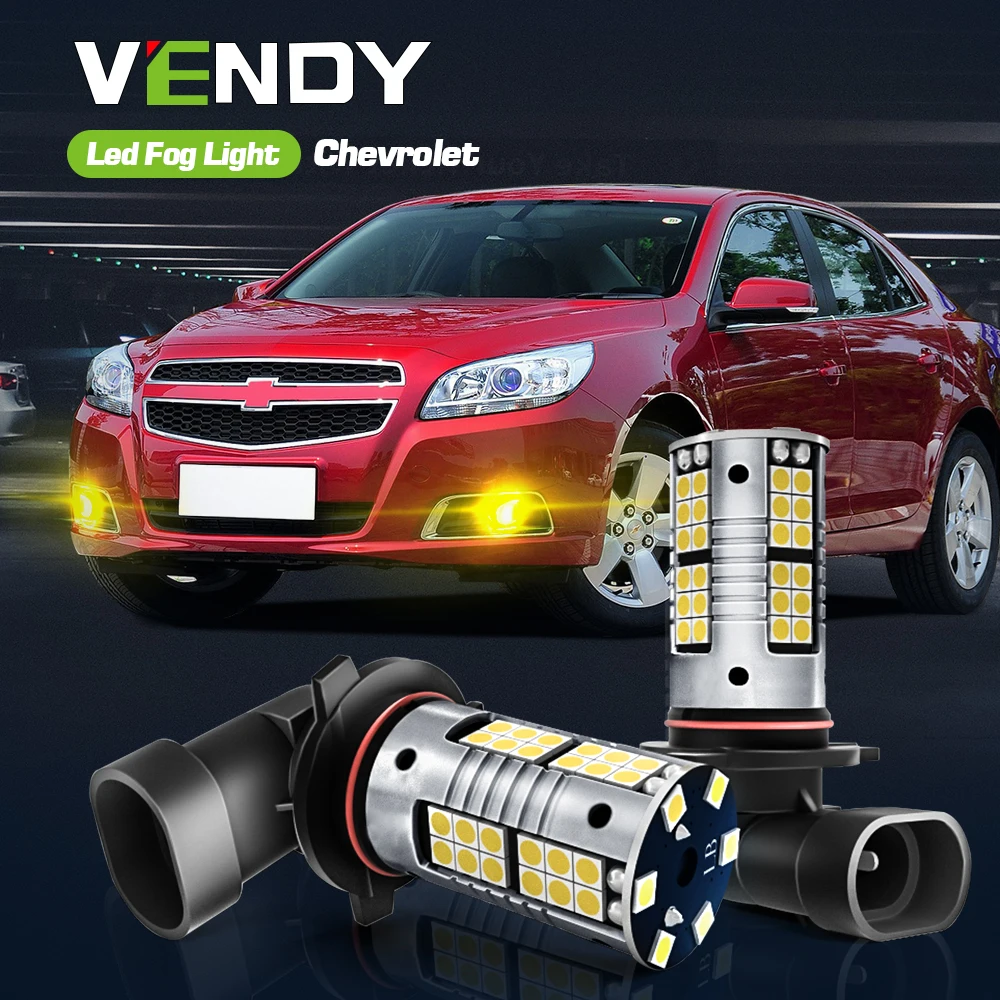 2pcs LED Fog Light Blub Lamp Canbus No Error H10 9145 For Chevrolet Malibu 2012 2013 2014 2015