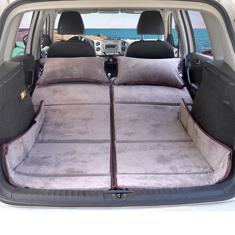 Suede Truck-mounted Non-inflatable Folding Mattress SUV Trunk Special Traveling Bed Car Rear-row Make Love Sex Sleeping Mattress