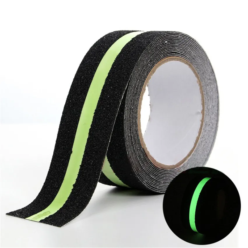 PVC Frosted Luminous Tape Anti-Slip Self Adhesives Glowing In The Dark Grip Tape Safety Warning Tape Stickers For Home Stairs