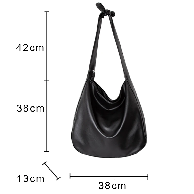 MABULA Knot Handle Women Hobo Shoulder Purse Vintage Big Capacity High Quality Leather Sling Crossbody Handbag Casual Work Bag