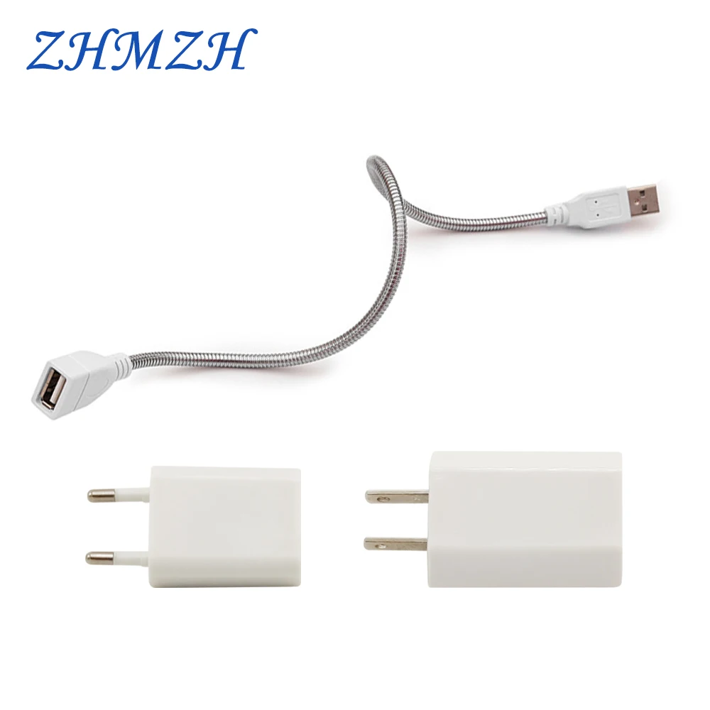 ZHMZH Mini USB LED Night Light 3LEDs 8LEDs 10LEDs 24LEDs Book Lamp Extension Pole Plug Adapter For Reading Notebook Power Bank