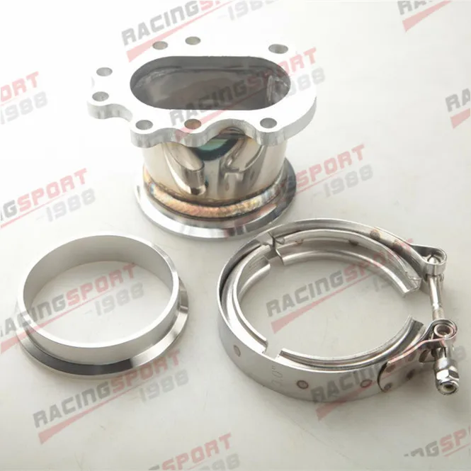 

GT25R GT28R GT28RS To 3'' Inch Exhaust Turbo Downpipe V Band With Clamp Flange