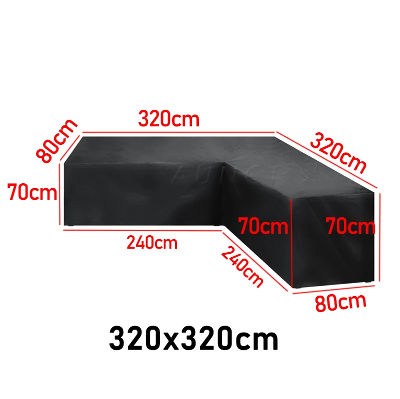 15 Maten Corner Outdoor Sofa Cover Tuin Rotan Hoek Meubilair V Vorm L Shapewaterproof Sofa Beschermen Set Dust Covers