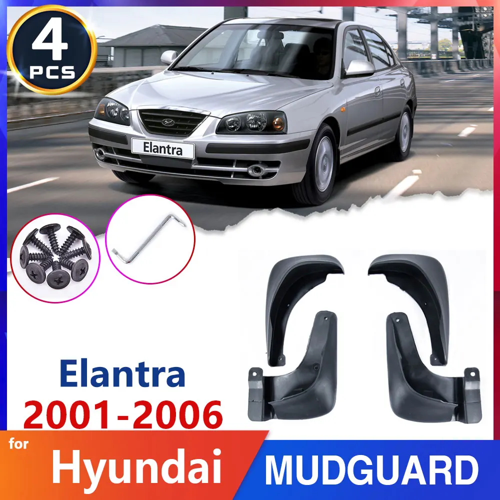 

Car Mud Flap Fender for Hyundai Elantra Avante XD 2001 2002 2003 2004 2005 2006 Guards Mudflaps Mudguards Accessories Car Splash