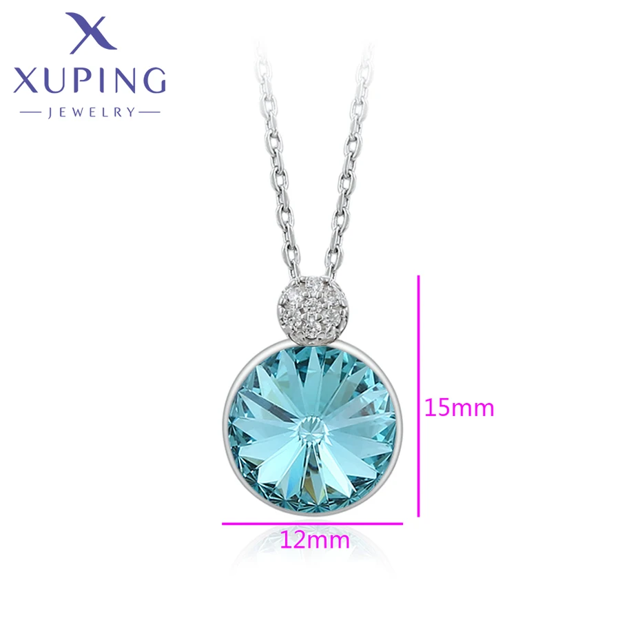 Xuping Jewelry Fashion New Crystals Pendant Necklaces for Women Brithday Gift 610426191