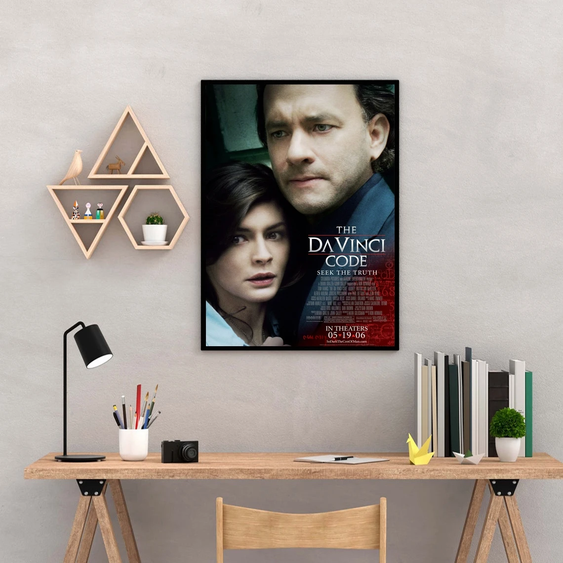The Da Vinci Code Movie Poster Canvas Art Print Home Decoration Wall Painting ( No Frame )