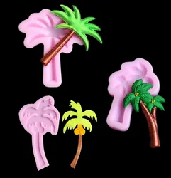 Coconut tree silicone mold DIY cake fudge Chocolate Mold kitchen accessories