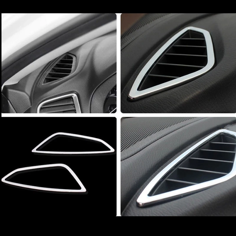 

For Mazda 6 Atenza 2013 14 15 16 ABS Plastic interior front air conditioning vent cover trims Car Styling Auto Accessories 4pcs