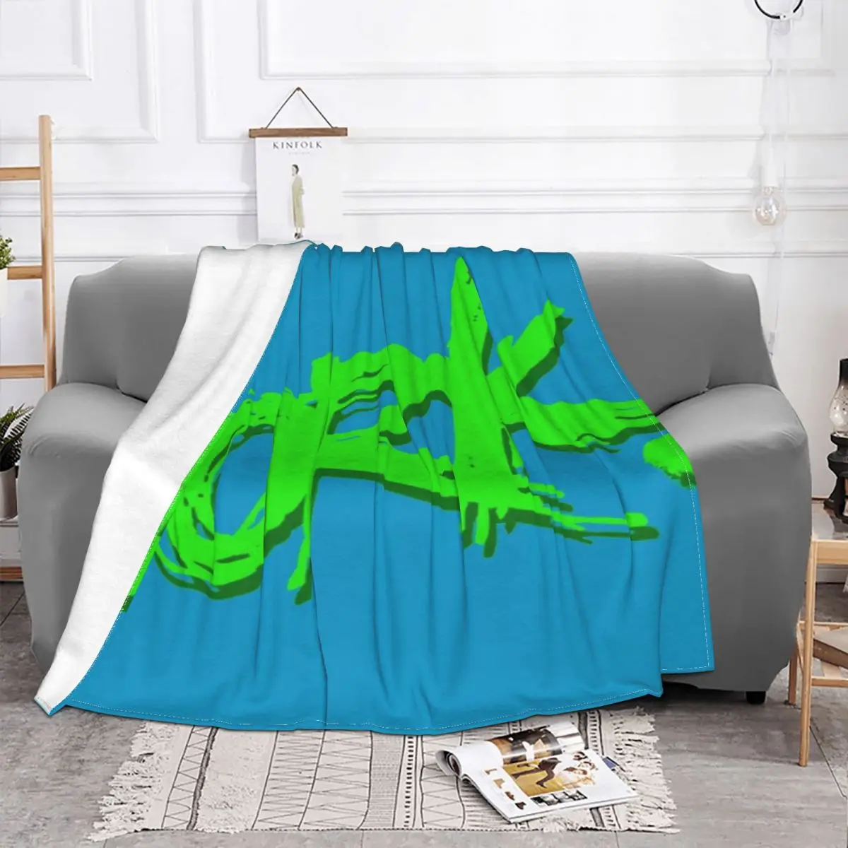 Dork-Manta de muselina a cuadros para bebé, cobertor de cama a cuadros, mullido, 1 unidad