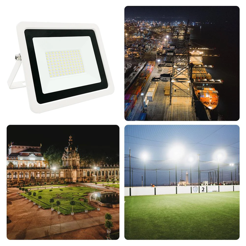 Imagem -06 - Luz de Inundação Impermeável Projetor Iluminação Exterior Holofotes Lâmpada de Parede do Refletor Lâmpada de Rua ac 220v Ip68 10w 20w 30w 50w 100w