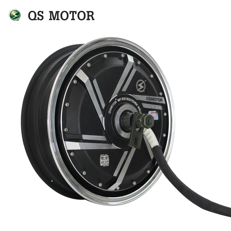 QS Motor 13*3.5inch 2000W 273 V3 70kph Hot Sale BLDC Gearless Motor In-Wheel Hub Motor For Electric Scooter