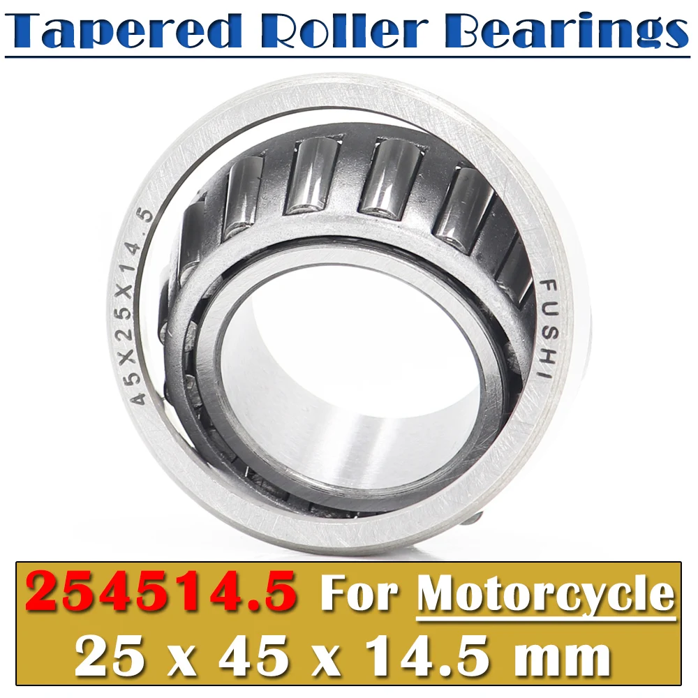 254514.5 Steering Head Bearing 25*45*14.5 mm ( 1 PC ) Tapered Roller Motorcycle Bearings