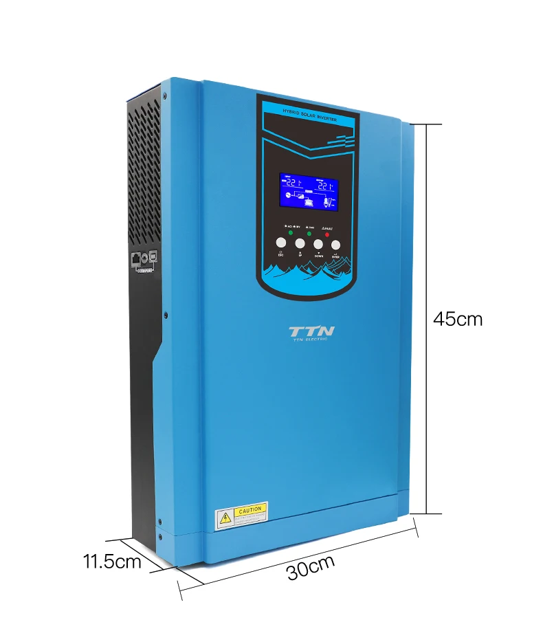 

TTN hybrid off grid 5kw 48V 220V solar inverter with 80A mppt charge controller