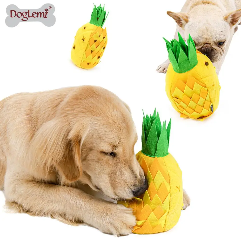 Pet Toys Dog Sniffing Pineapple Pet Training Blanket Puzzle Toys Sniffing Training Pad Activity Blanket Feeding Dog Stuff