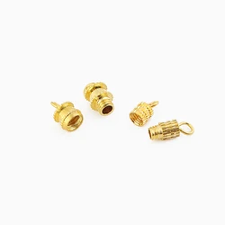 10/20pcs Cylinder Fasteners Buckles Closed Beading End Clasp Screw Clasps For DIY Bracelet Necklace Connectors Jewelry Making