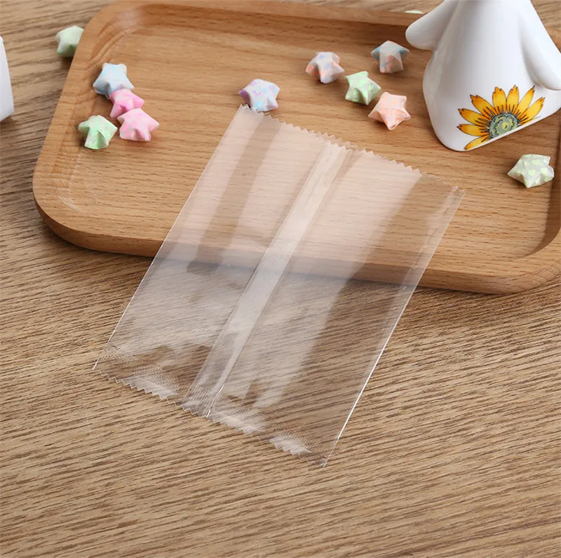 100Pcs Thick Transparent Clear Machine Sealed Biscuit Packaging Cranberry Cookie Moon Cake Handmade Soap Bags