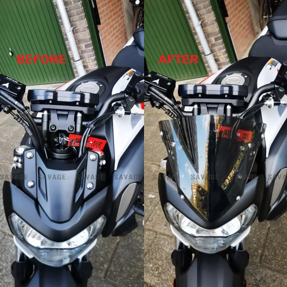 Windshield Windscreen For YAMAHA MT07 FZ07 MT09 FZ09 Motorcycle Accessories Wind Deflectors Parabrisas MT-07 FZ-07 FZ MT 07 09