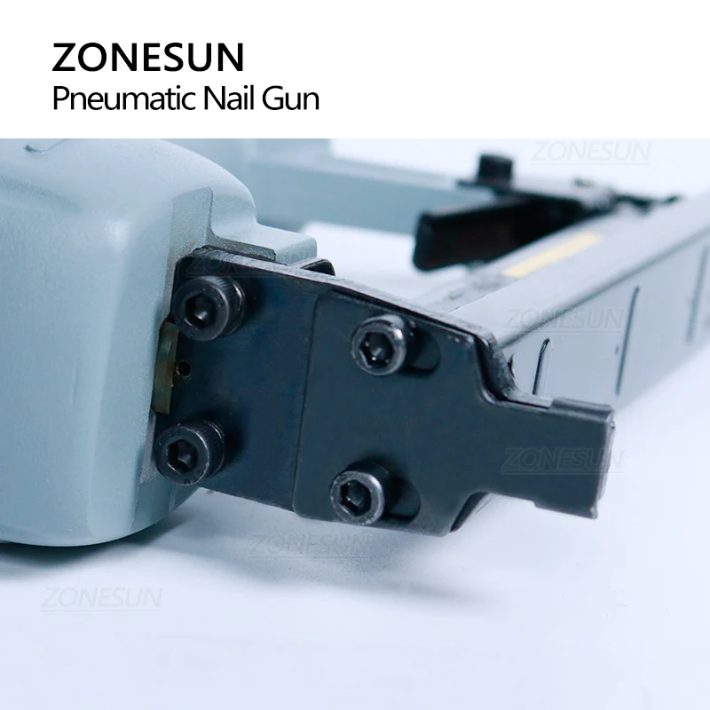 Пневматический микроштифт ZONESUN 425K, строительный пистолет для мебели, деревянного дивана, деревообрабатывающий пневматический степлер шириной 5,7 мм, инструмент
