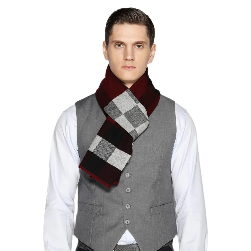 

Men Winter Cashmere Scarf Soft Warm - Long Cotton Scarves