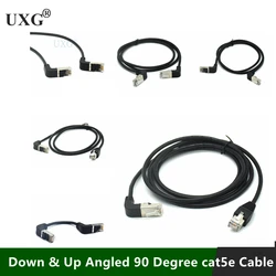 Double Elbow Down & Up Angled 90 Degree cat5e 8P8C FTP STP UTP Cat 5e Ethernet Network Cable RJ45 Lan Patch Cord 0.5m 1m 2m 3 5m