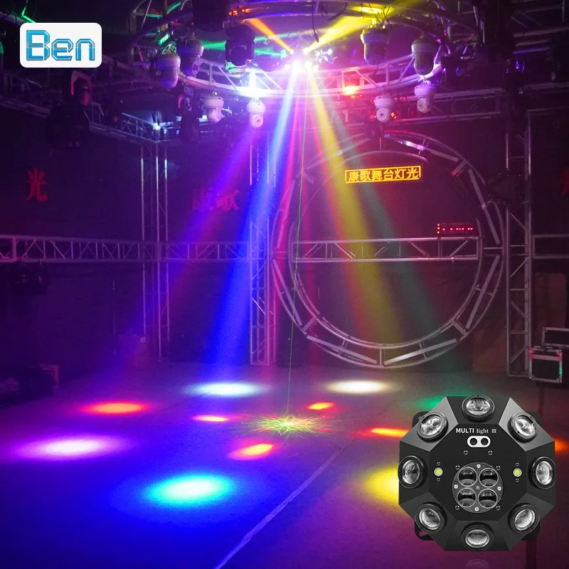 Stage Laser Effect Light Laser Beam Strobe Flash Light DMX512 Laser Light RGB Beam Laser Lights for DJ Disco Party Club Wedding