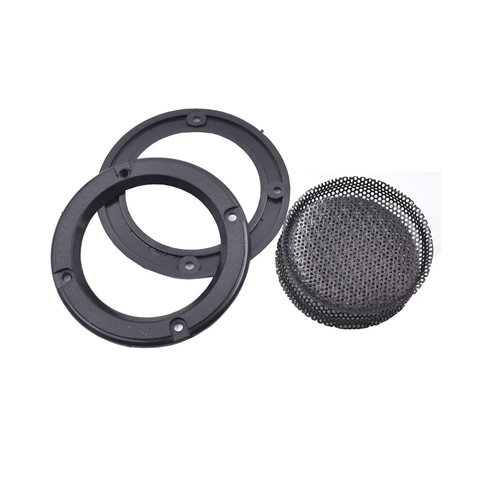 Tenghong 2 шт., 2 "/4"/5 "/6,5" дюймов, черный автомобильный аудио динамик, преобразующая сетка, декоративный круг, металлическая сетка, решетка «сделай сам»